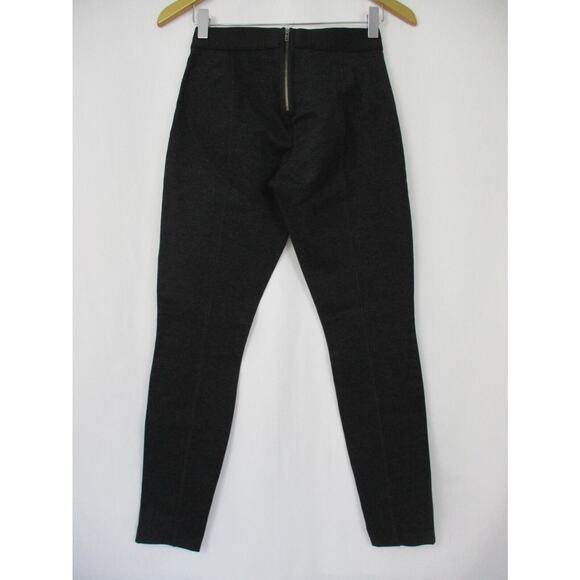 J Crew Pixie Pant Womens 2 Back Zip Charcoal Gray Stretch Skinny 26x28 31090 - Picture 2 of 14